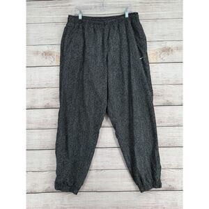 Nike Made‎ in Italy Mesh Lined Jogger Sweatpants Men's Size XL Black Marbled